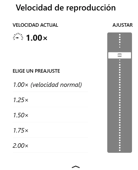 Velocidad de reproducción